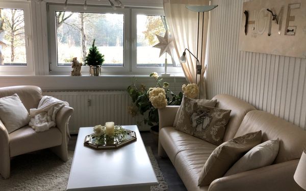 Einladendes Wohnzimmer Ferienwohnung Worpswede Gnarrenburg
