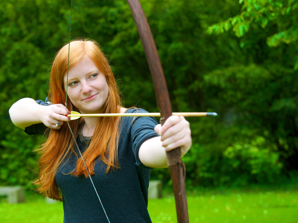 Archery at the Neanderthal Museum in Mettmann