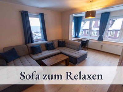 Natur pur - Ferienhaus an der Skiwiese Braunlage - Sofa zum Relaxen