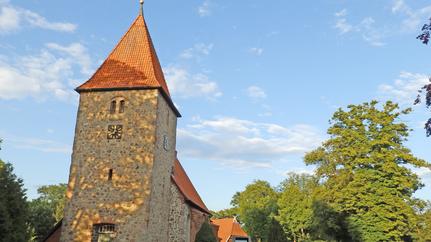 Radwegekirche St. Bartholomaeus-Kirche in Kirchwalsede