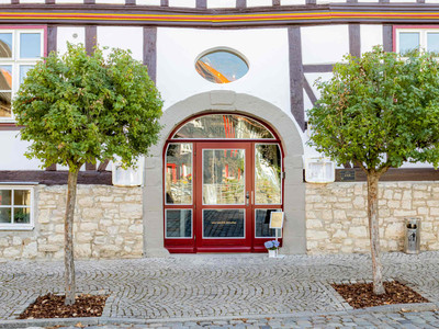 Brauner Hirsch in Osterwieck - Eingang