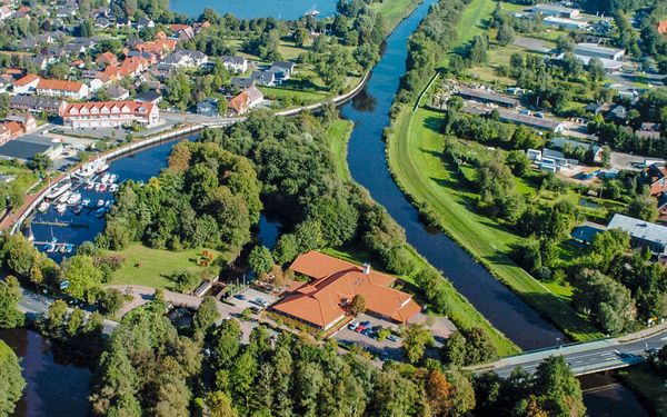 Oste-Hotel Bremervörde aus der Vogelperspektive