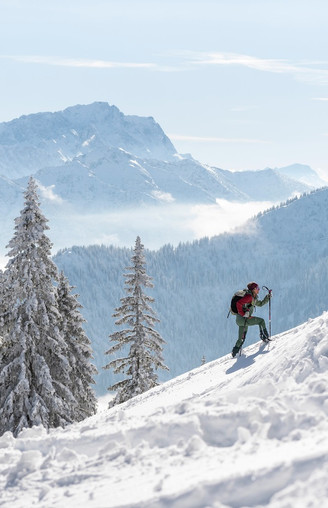 Skitour Laber mit Zugspitzblick