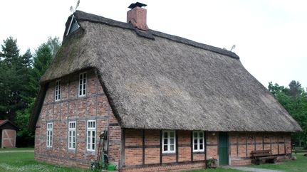Das Heimathaus "Hüßelhus" in Sandbostel
