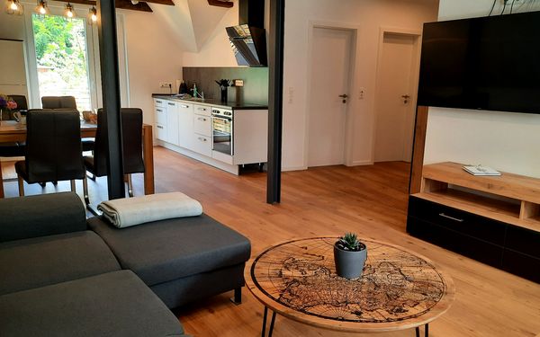Wohnbereich in der Ferienwohnung Zürns Hoff in Bötersen