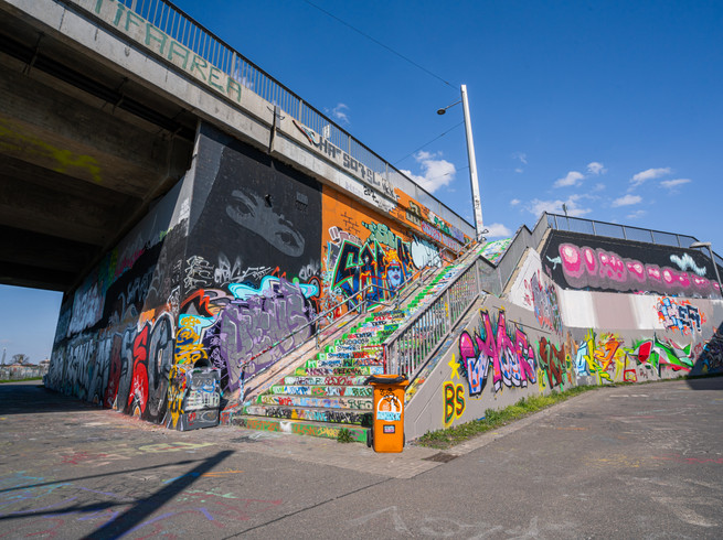 Die Wall of Fame ist eine beliebte Anlaufstelle für Künstler und Graffitiliebhaber