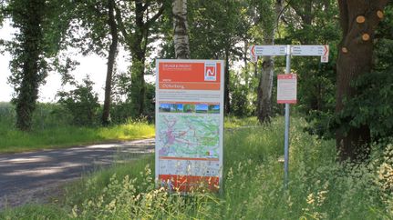NORDPFADE-Infotafel beim Osterberg