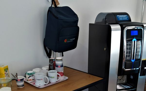 Kaffeepause im Hofladen der Familie Gerken vom Lebensmittelpunkt