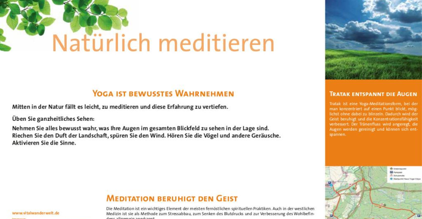 VitalWanderWelt Wanderweg Norderteich - Natürlich meditieren