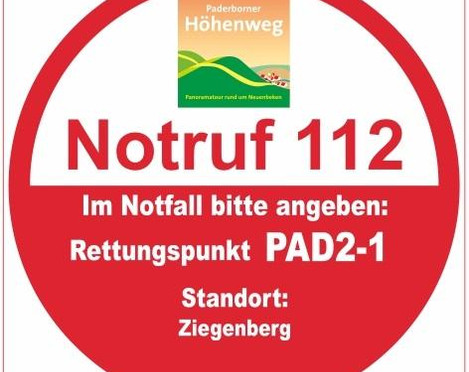 Rettungspunkt PAD2-1: Ziegenberg