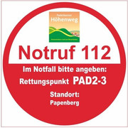 Rettungspunkt PAD2-3: Papenberg