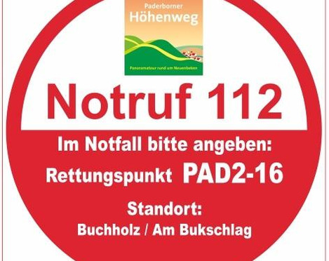 Rettungspunkt PAD2-16: Buchholz / Am Bukschlag