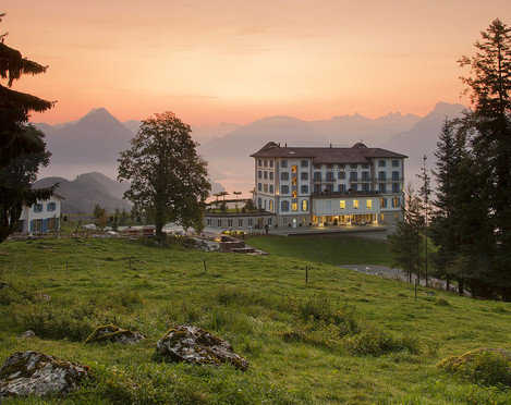 Hotel Villa Honegg Wald Abendrot