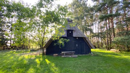 Außenansicht vom Schafstall Osterheide