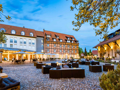 BEST-WESTERN Hotel Schlossmühle in Quedlinburg - Innenhof mit allen Gebäuden