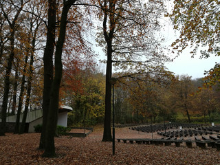 Kurpark Albersdorf im Herbst