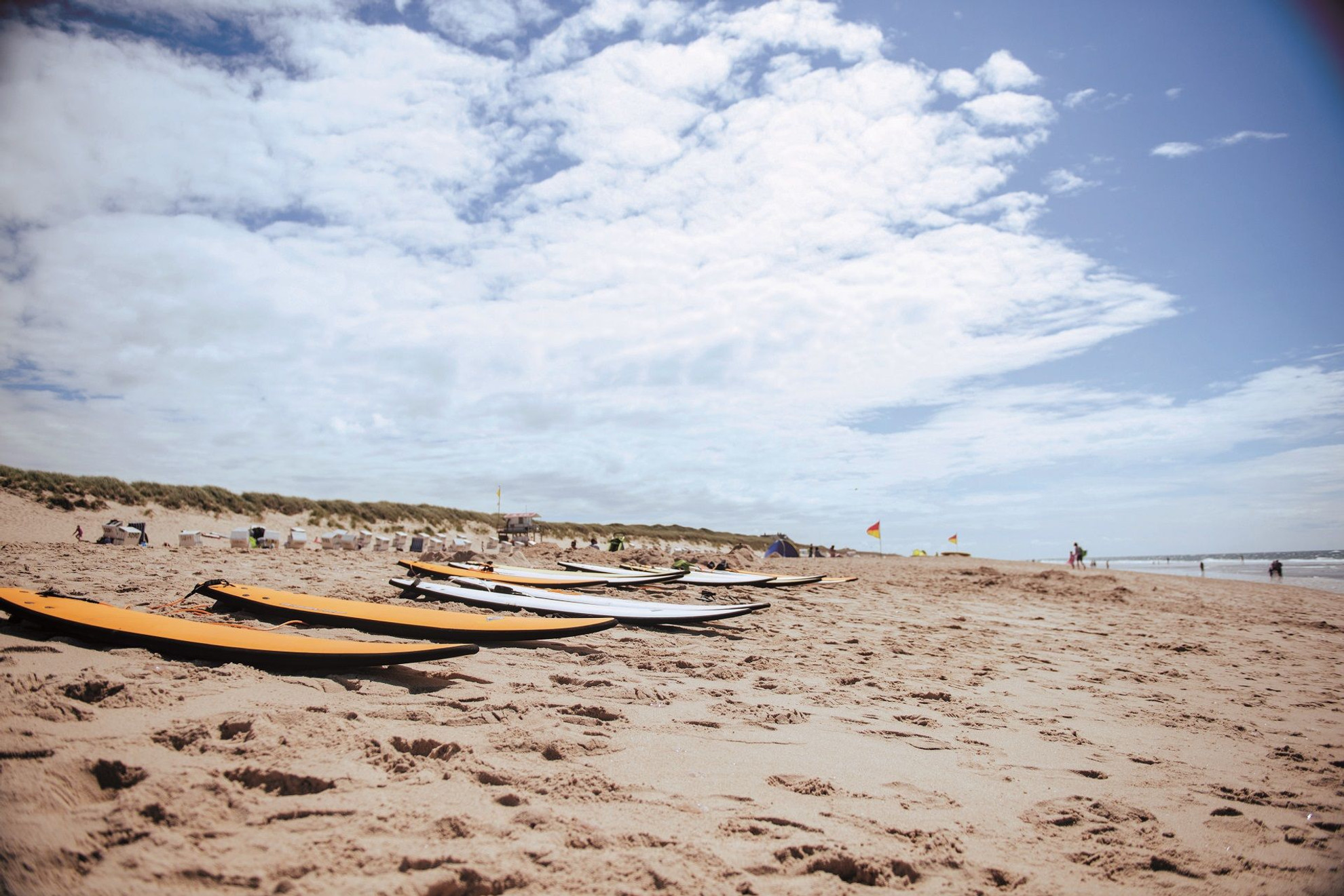 Surfboards am Strand