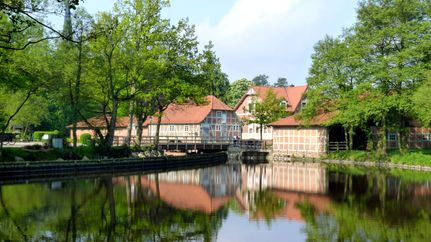 Mühlenteich in Sittensen bei der Wassermühle