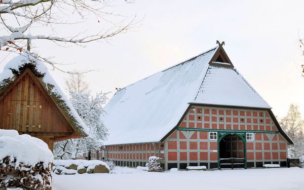 Heimathaus im Winter