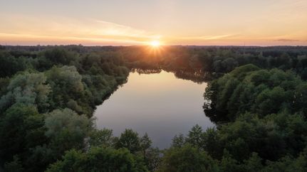 Weichelsee Rotenburg (Wümme) im Sonnenuntergang