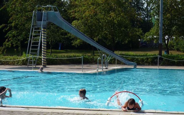 Die Wasserrutsche im Heidebad Wilstedt