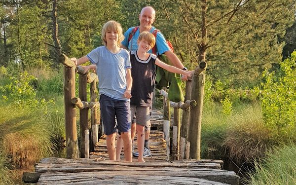 Moorerlebniszone mit Wackelbrücke im Naturschutzgebiet Tister Bauernmoor