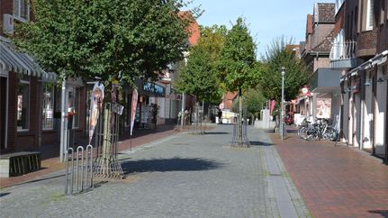 Fußgängerzone in der Innenstadt von Zeven