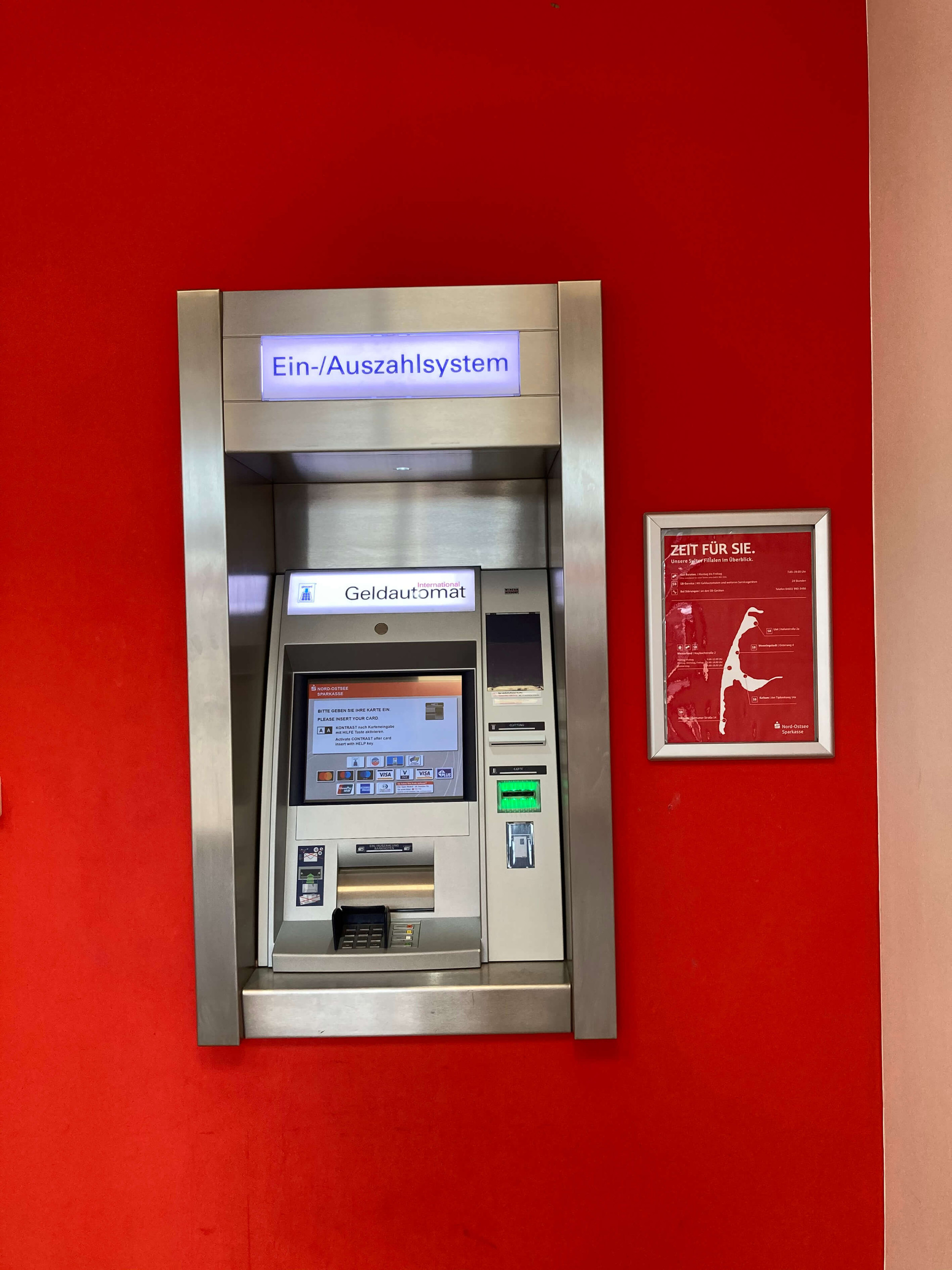 Geldautomat der Sparkasse