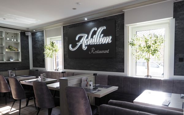 Restaurant Achillion Innenraum Schild 2.JPG