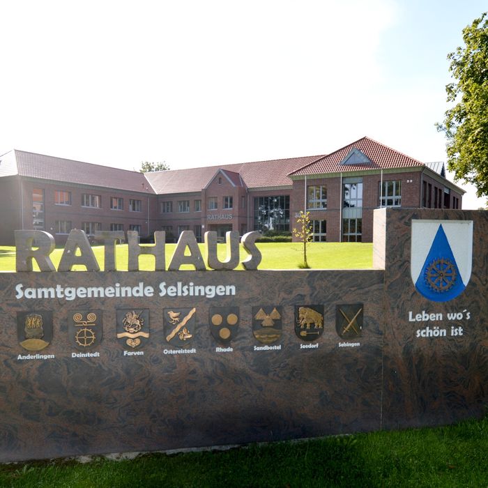 Das Rathaus der Samtgemeinde Selsingen