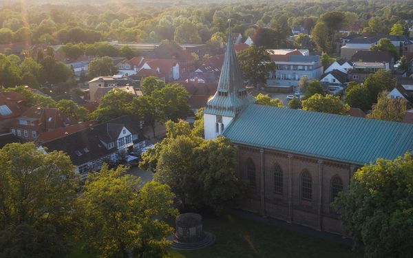 Stadtkirche Rotenburg (Wümme) aus der Vogelperspektive