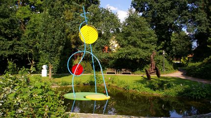 Bewegliches Objekt im Skulpturen Garten in Zeven