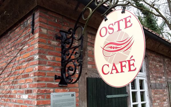 Hinweisschild Oste-Café