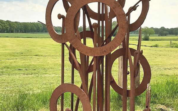 Kunstwerk "von der Sonne geküsst"