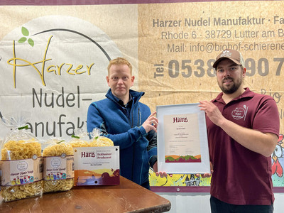 Harzer Nudel-Manufaktur - Urkundenübergabe