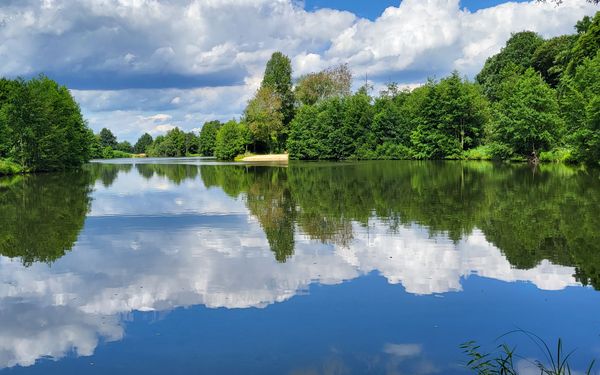 Panoramablick über den großen Visselsee