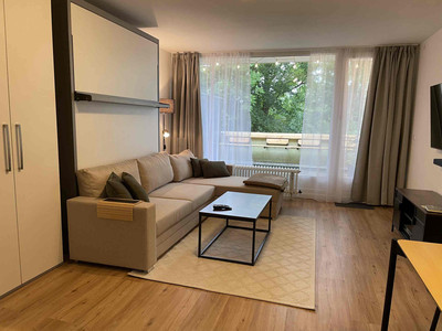 Ferienwohnung Heini in Sankt Andreasberg - Wohnbereich mit Sofa