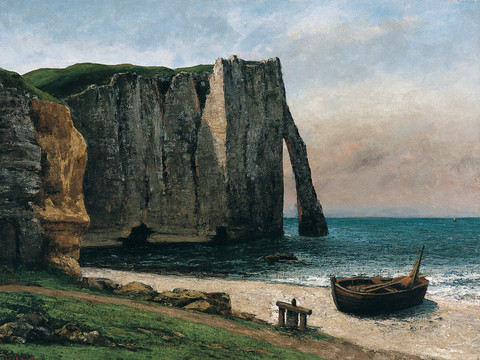Courbet Gustave Felsenküste bei Étretat