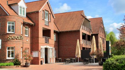 Außenbereich des Restaurant und Pizzeria Saporito in Zeven