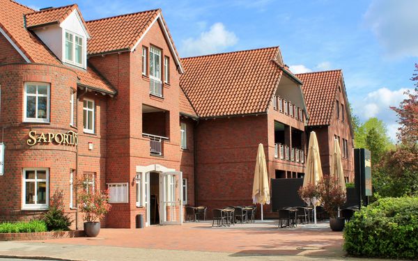 Außenbereich des Restaurant und Pizzeria Saporito in Zeven