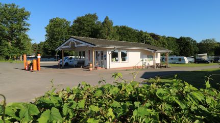 Die Rezeption vom Campingplatz in Zeven