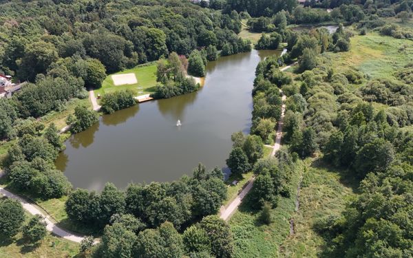Der große Visselsee aus der Luft