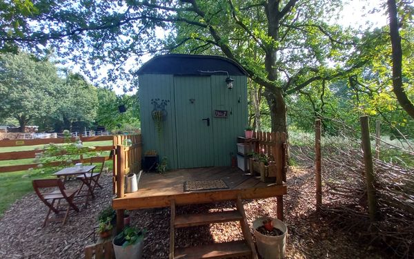 Veranda "Lüttes Moorhus" in Karlshöfen