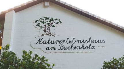Namenszug am Naturerlebnishaus Hepstedt