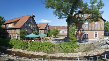 Blick zum Innenhof der Ehlermansnche Speicher