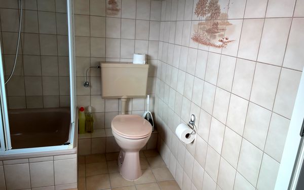 Duschbad der Ferienwohnung Am Schützenholz