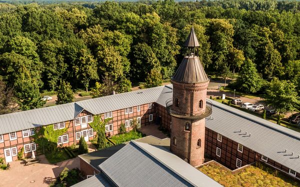 Der Hof Sonnentau aus der Vogelperspektive