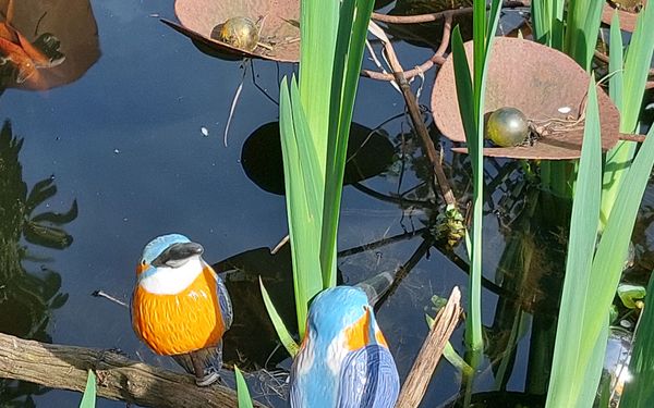 Deko im Atelier hinterm Gartenzaun
