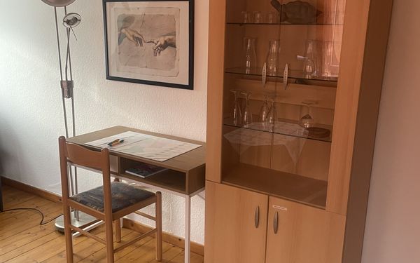 Arbeitsplatz in der Ferienwohnung Koch