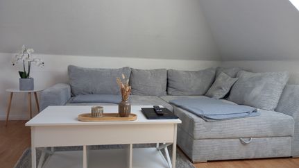 Wohnbereich der Ferienwohnung Moin Moor in Brillit